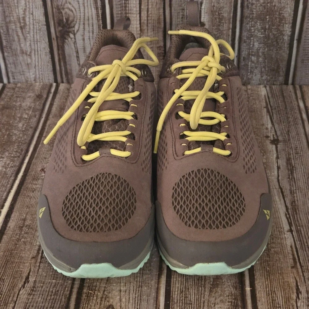 Sz 8.5 M Womens Vasque NatureTex Breeze LT NTX Low Hiking Shoes Brown Vibram